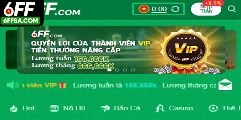 6FF là một trong những nhà cái hàng đầu trong lĩnh vực cá cược trực tuyến